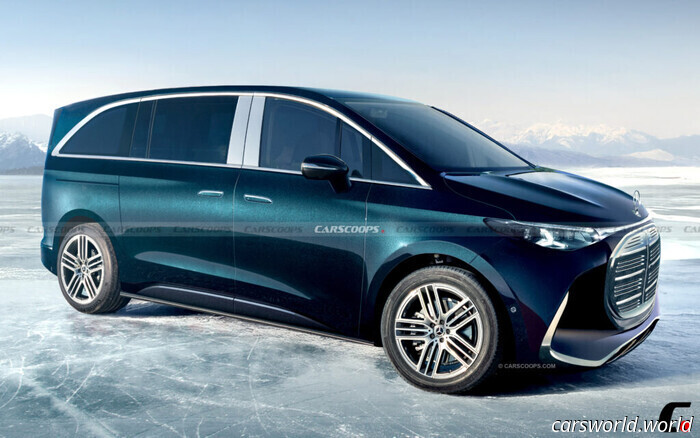 Новый Mercedes VLE может стать самым роскошным минивэном когда-либо в Америке | Carscoops